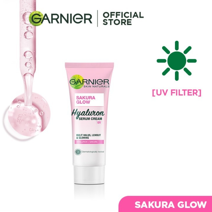 Garnier Sakura Glow Serum Cream Uv