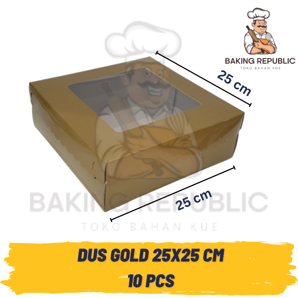 DUS GOLD WINDOW | SIZE 25x25x10 | 10 PCS