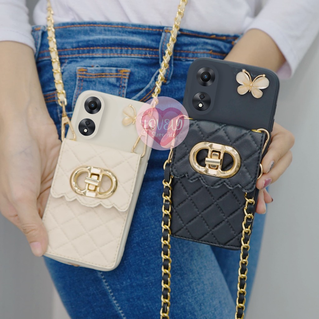 Softcase Tas Hp Dompet DR For  Oppo A38 Terbaru