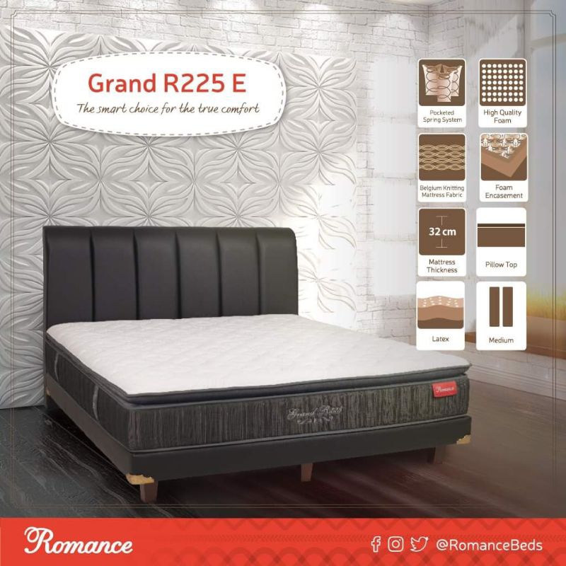 SPRING BED ROMANCE TERBARU KASUR ORI MINIMALIS SPRING BED GRAND R 225