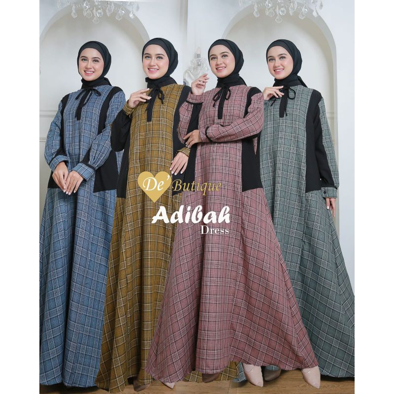 Adibah Dress Gamis Wanita By De'Butique