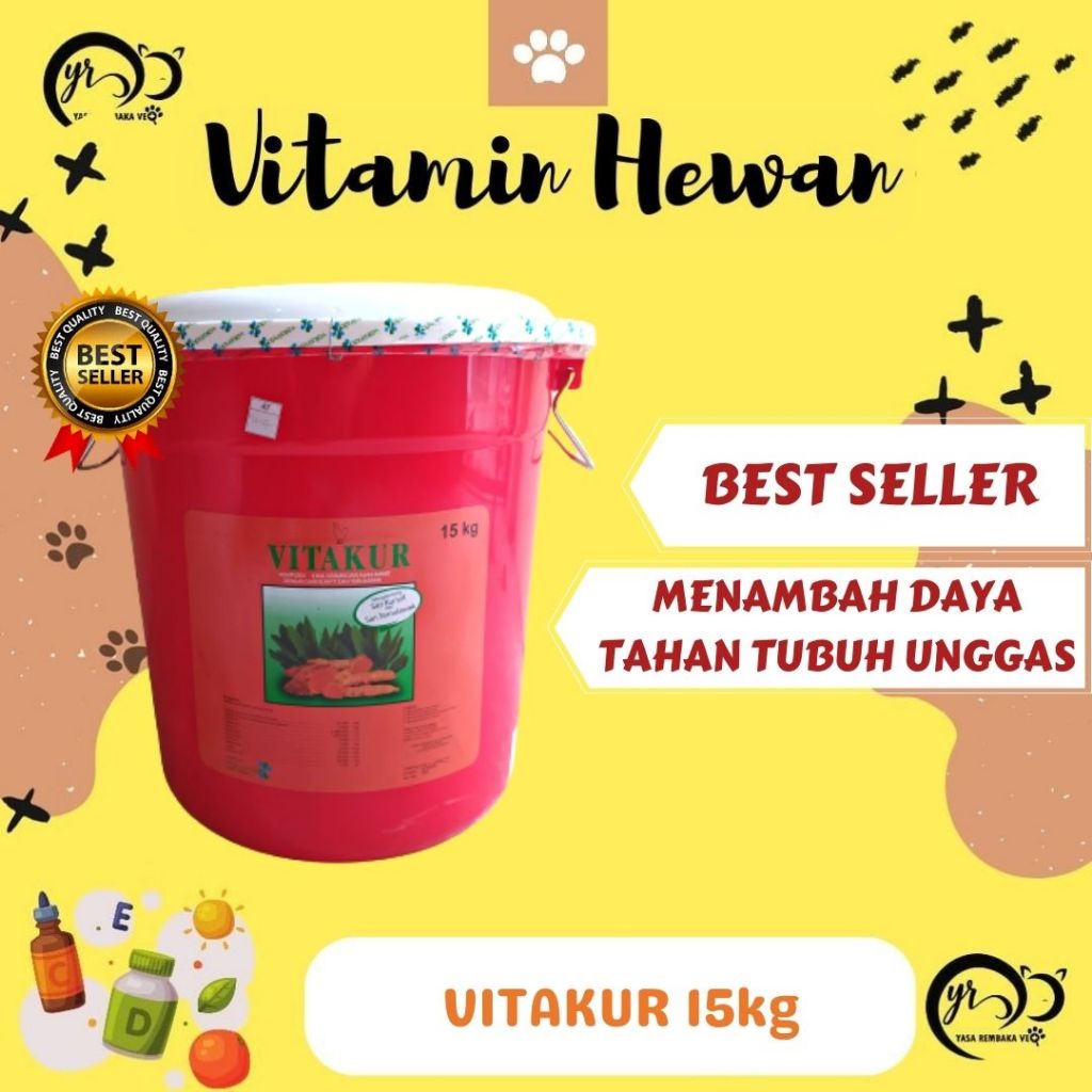 VITAKUR 15kg - Vitamin Herbal Hewan Ternak