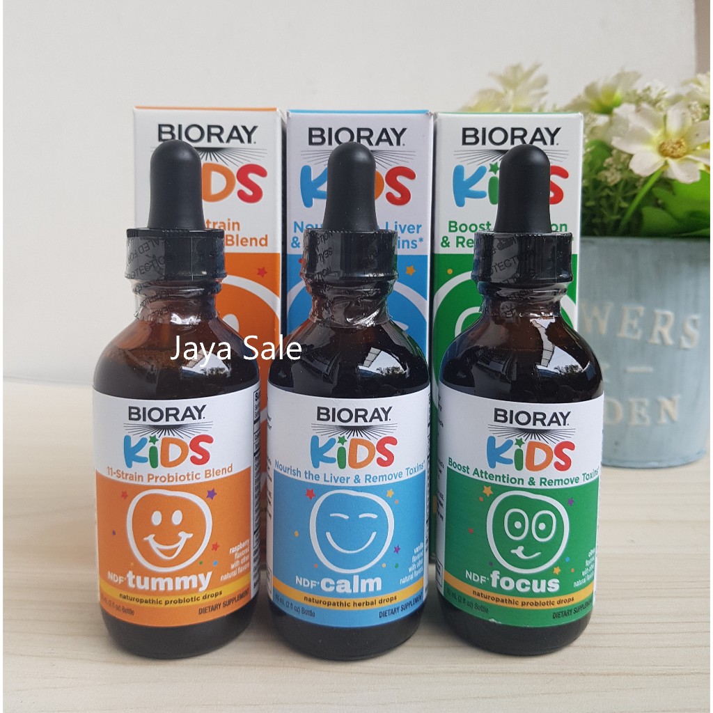 Bioray Kids NDF Tummy Probiotic / Focus / Calm terlaris