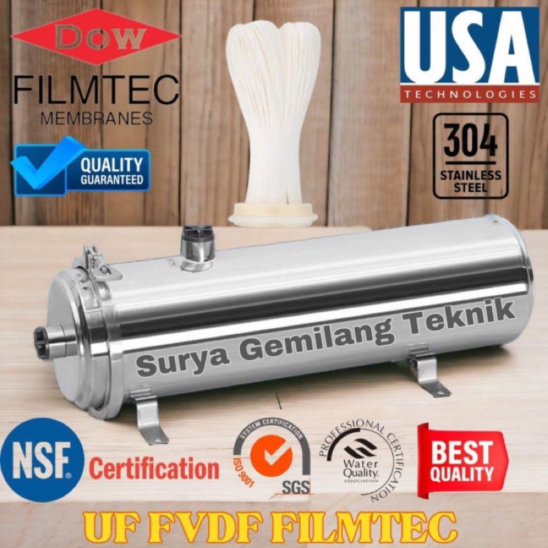 Ultrafiltrasi PVDF Water Pre Filter 2000 LPH / PVDF UF 2000 LPH ULTRAFILTRASI UF MEMBRANE PVDF 2000L