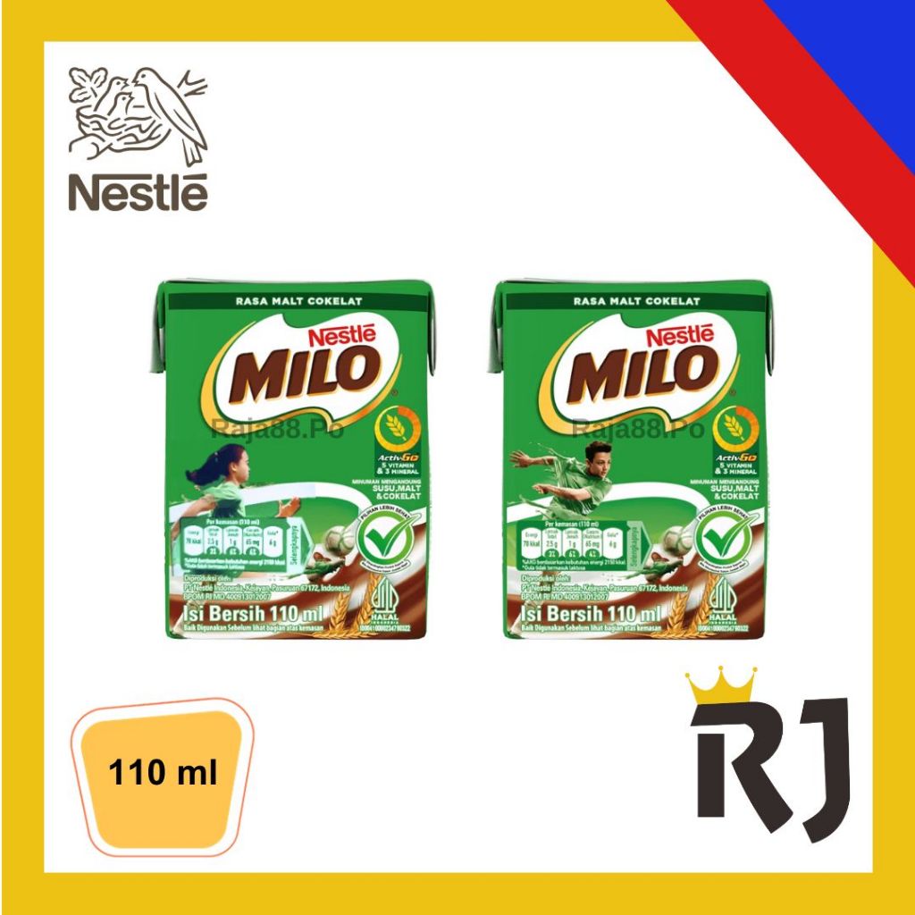 

Susu Milo UHT Kotak Kecil 110 ml Rasa Malt Coklat