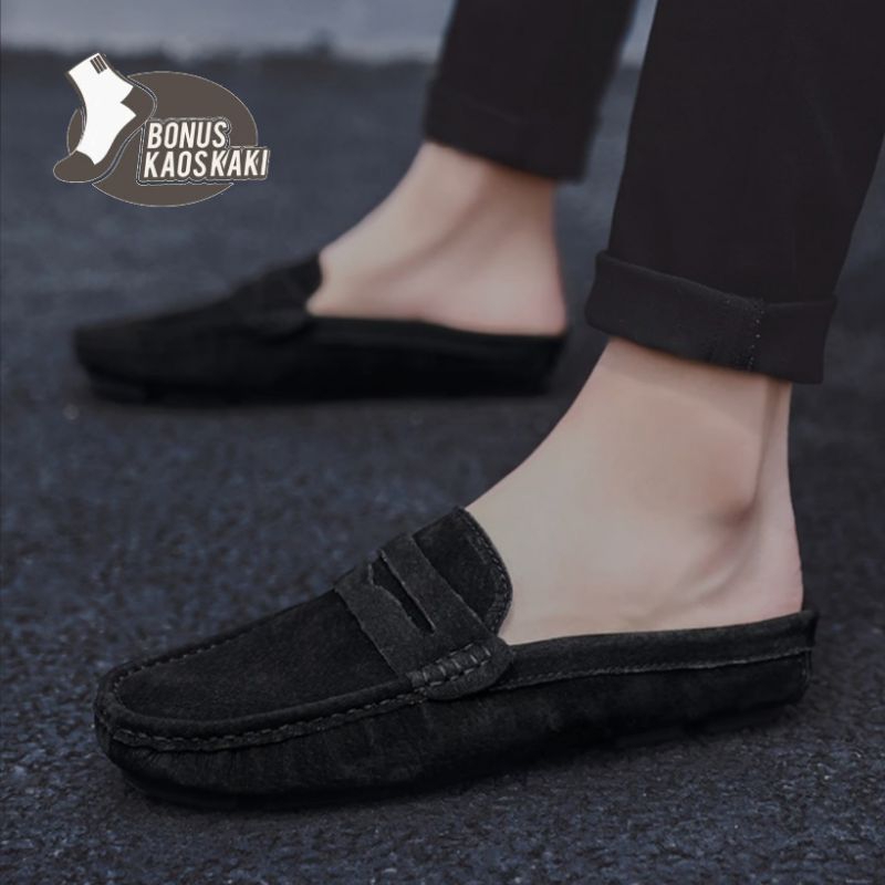 Sepatu Pantofel pria baru Ode EMS-299 by keren Men 39-43 / Pantofel Kerja Pria Hitam  sepatu santai 