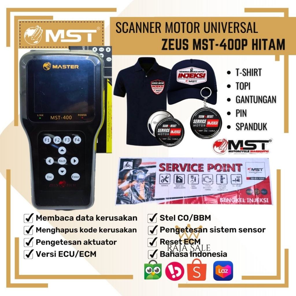 Scanner Motor Honda Yamaha Master Zeus MST-400, Scaner Motor Injeksi Remap