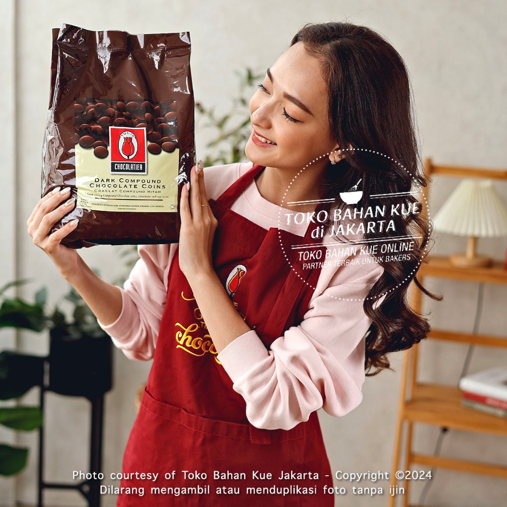 

Tulip Dark Compound Coin Chocolate 2,5kg Cokelat Coklat Baking Coin