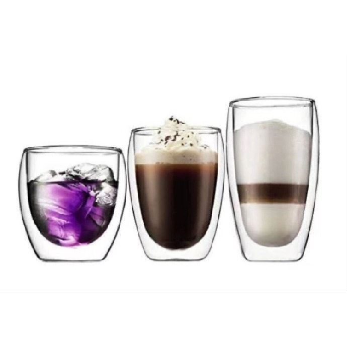 Kaca Kopi Gelas Es Gelas Kaca Tebal Gelas Minuman Cafe Gelas Kaca