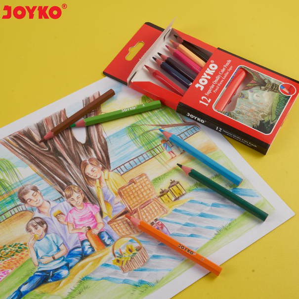 

Super Sale JOYKO - Pensil 12 Warna Mini - Color Pencil CP-102 - 1 Set