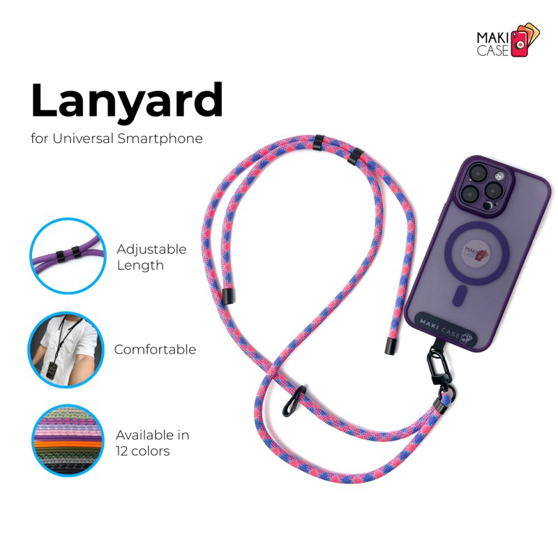 

Makicase | Tali Lanyard Handphone Japan Premium Anti Pegal