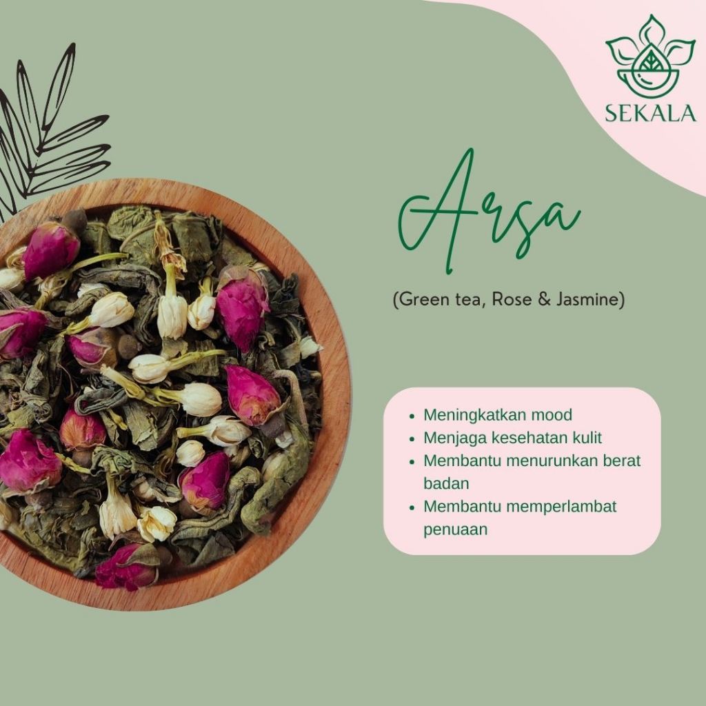

ARSA Tea Blend / Artisan Tea Blend / Teh Bunga / Tisane / Sekala Tea - 10gr
