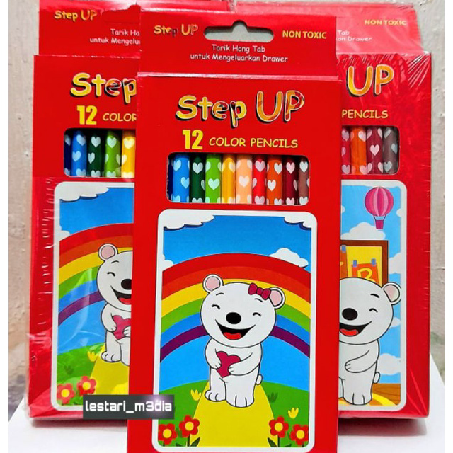 

Sale Pensil 12 warna panjang non toxic / pulas Step Up Paling Popular