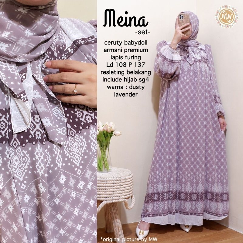 Meina Set Include Jilbab ORI Mba Wisnu