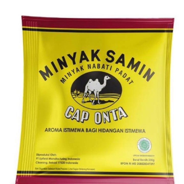 

➼➳✿✯ MINYAK SAMIN CAP ONTA 200GR