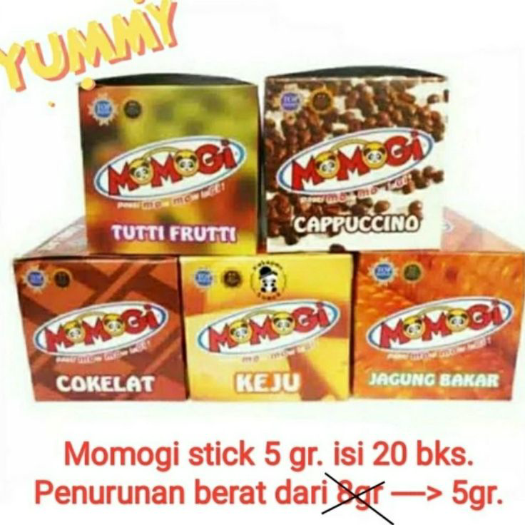 

Pasti Murah momogi stick mini pack | isi 20 pcs