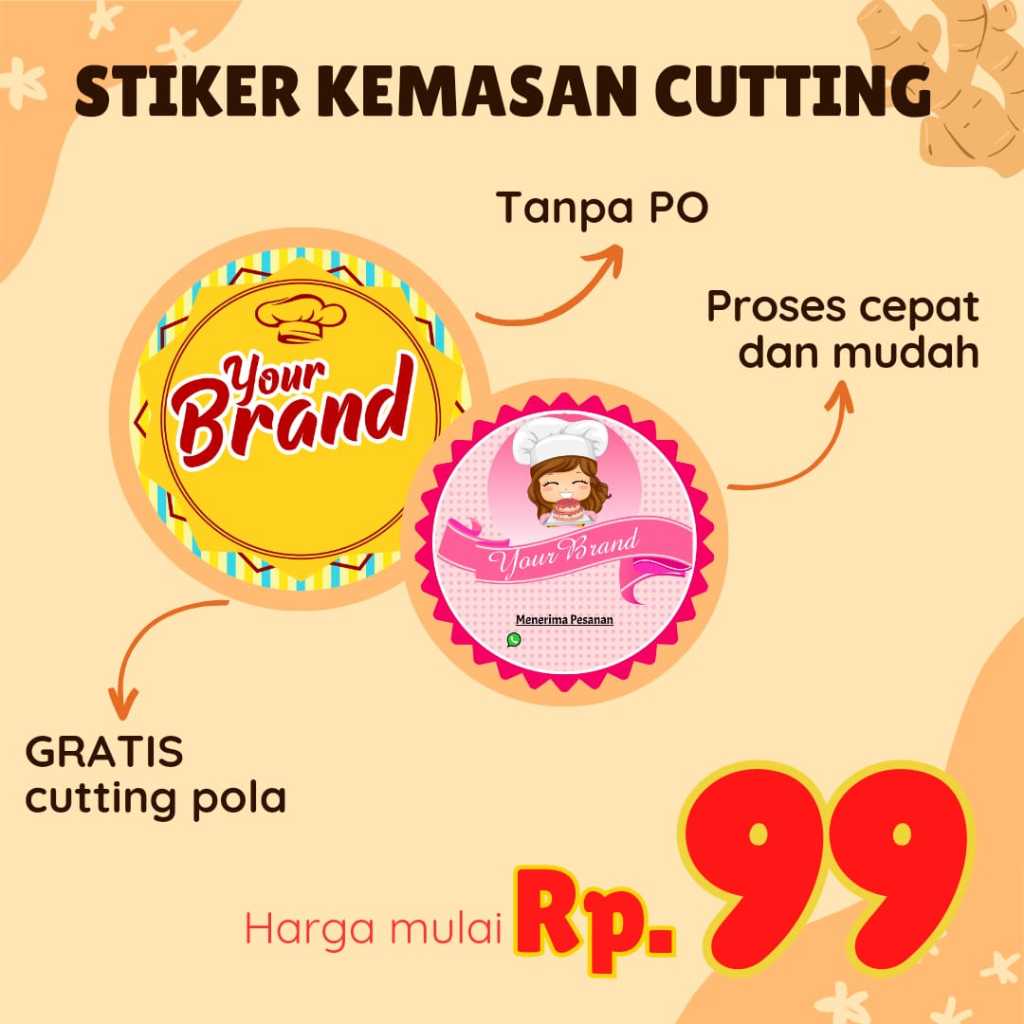 

Cetak Stiker Label Makanan Minuman Cutting Murah