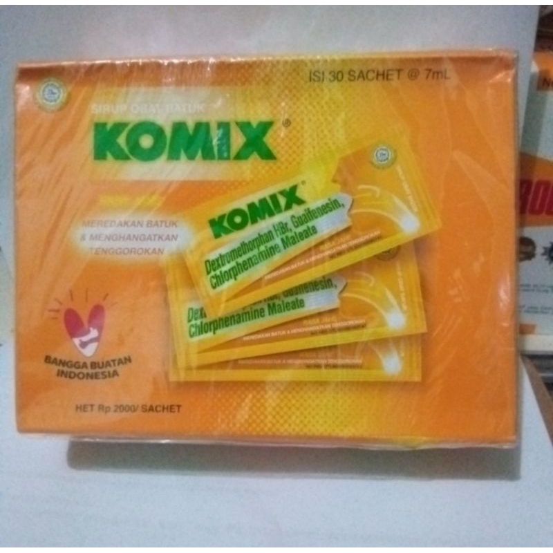 

KOMIX jahe sache 1 box isi 30 sachet