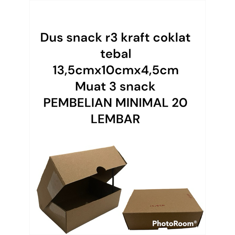 

dos dus snack non aqua kraft tebal coklat