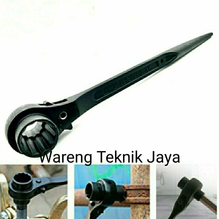 Kunci Ratchet Scaffolding 30 × 32 Mm Glory Double Ratchet Wrench Sock