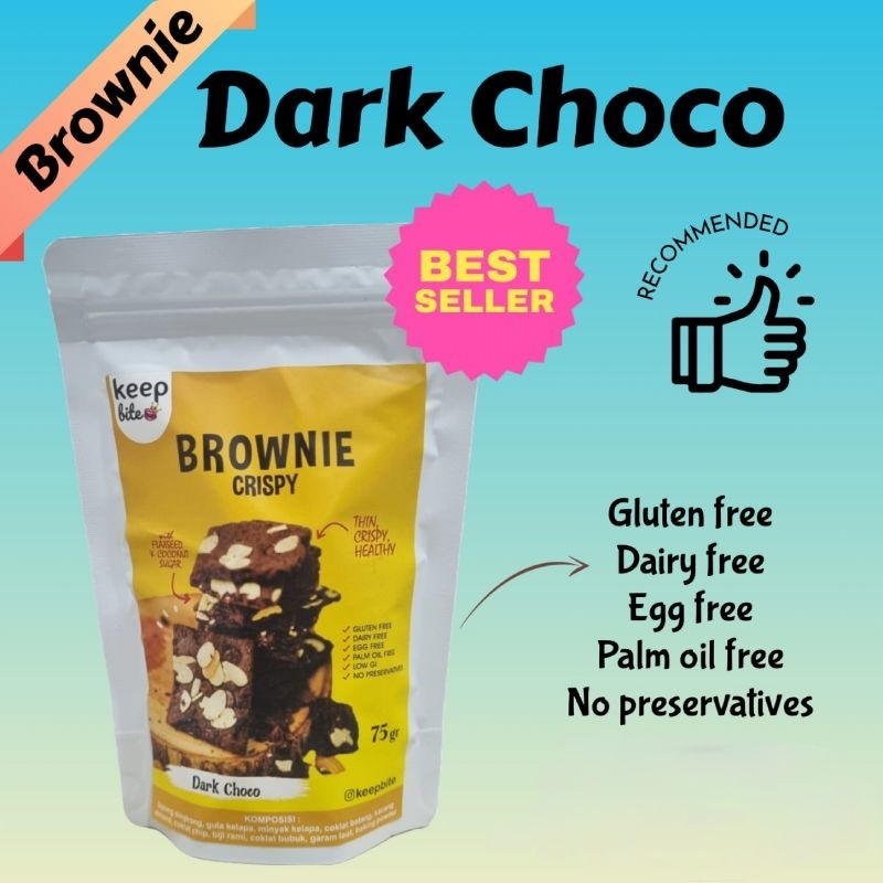 

Brownie crispy Dark Choco gluten free