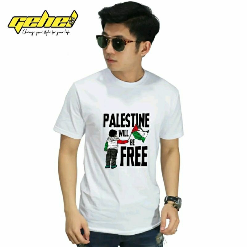 PAKAIAN PRIA WANITA KAOS PALESTINA