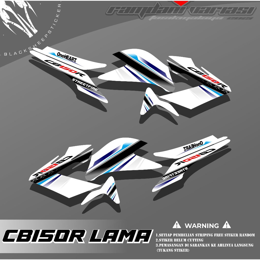 STRIPING CB150R OLD - STIKER VARIASI CB150R - STRIPING CB150R LAMA