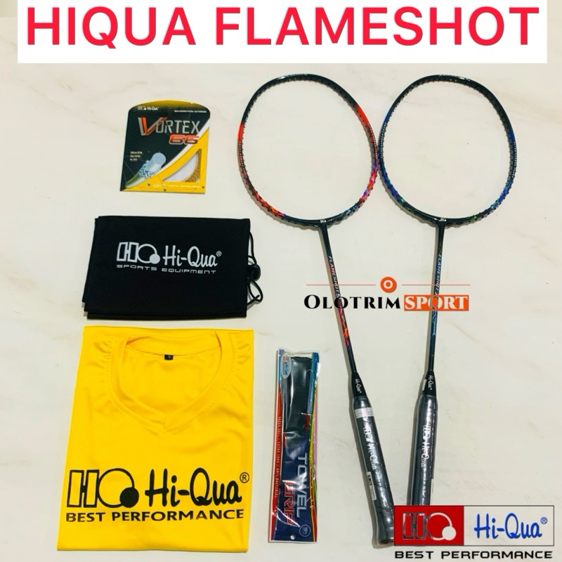 Raket Badminton HIQUA FLAMESHOT 7 9 FLAME SHOT Original