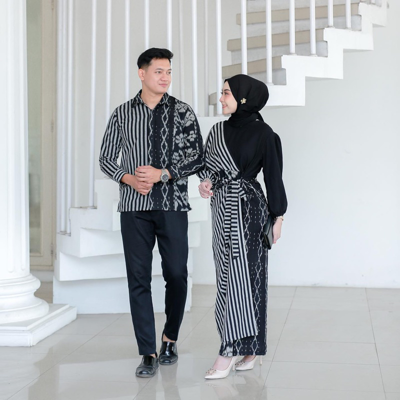 sarimbit tenun couple tenun sarimbit ethnic gamis tenun kemeja tenun baju couple tenun