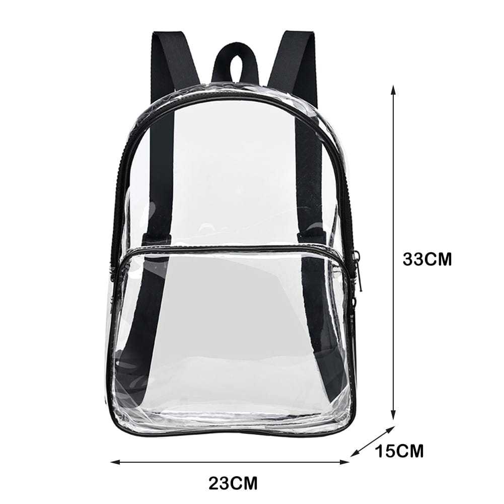 tas ransel transparan bening premium pvc mika bening