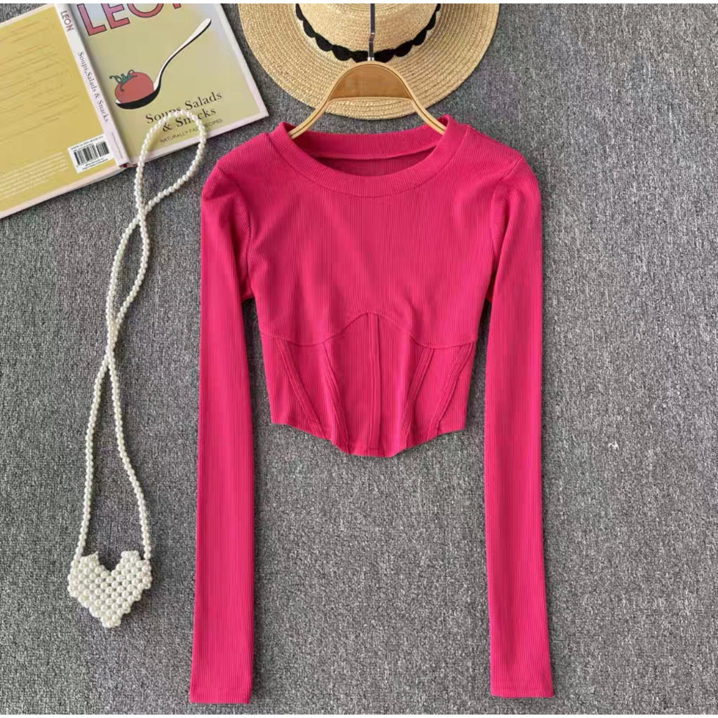 DARLA - Hellen Top / Daily Ribbed Korset Crop Top