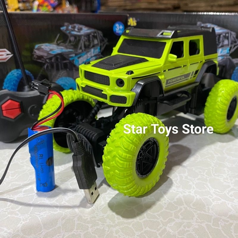 Mainan Mobil Remote RC Mini Jeep Offroad Baterai Cas