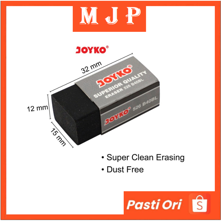 

Penghapus Stip Joyko Hitam Pencil Eraser by MJP Mart