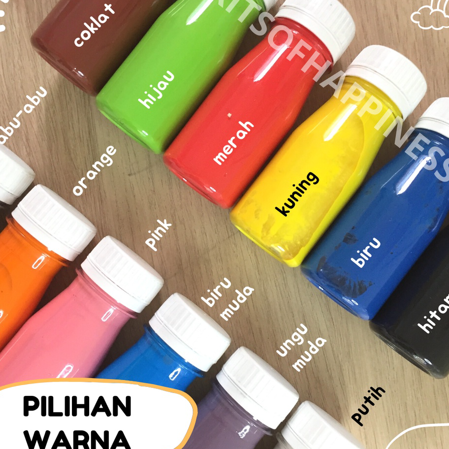 

Best Seller 60 ml finger paint cat lukis anak giotto super washable fingerpaint / mudah air dicuci mini size Paling Popular