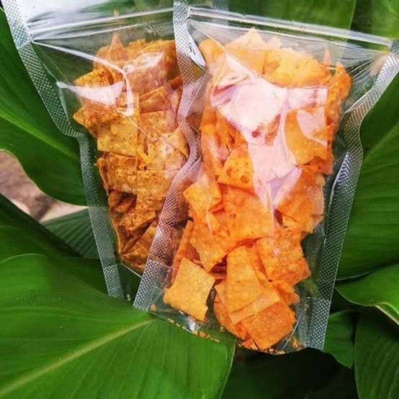 

keripik pangsit bumbu basreng