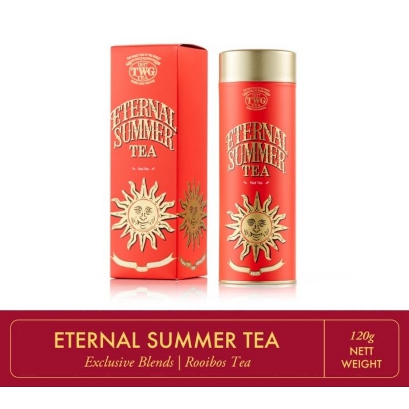 

TWG Tea Eternal Summer Gift Sets Tea Daun Teh Rooibos Haute Couture Red Tea in Presentable Tin Teh 120g Kaleng