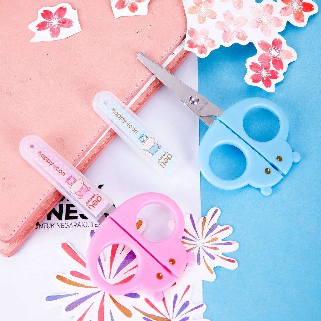 

Gunting Deli Kecil Happy-Icon 128mm - E6032 Gunting Anak