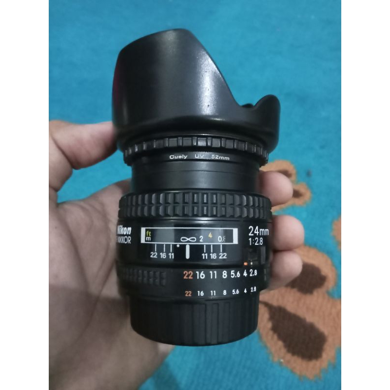 Lensa Nikon Afd 24mm 2.8 Mulus Istimewa