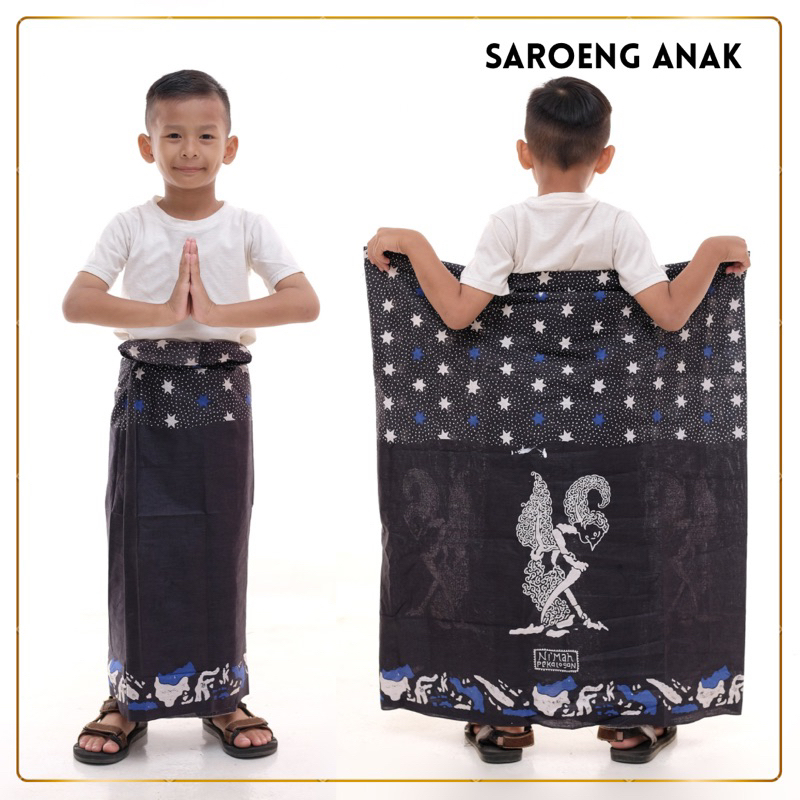 SARUNG BOCIL UNTUK ANAK TK SD MOTIF WAYANG