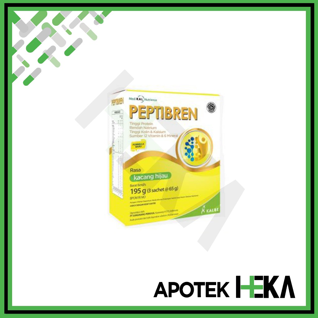 

Peptibren Vanila/Kacang Hijau 195 gram - Pasien Stroke dan Mencegah Pikun