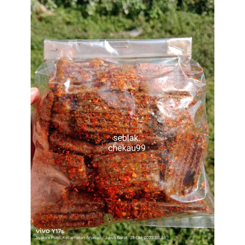 

100gr seblak kerupuk jengkol daun jeruk