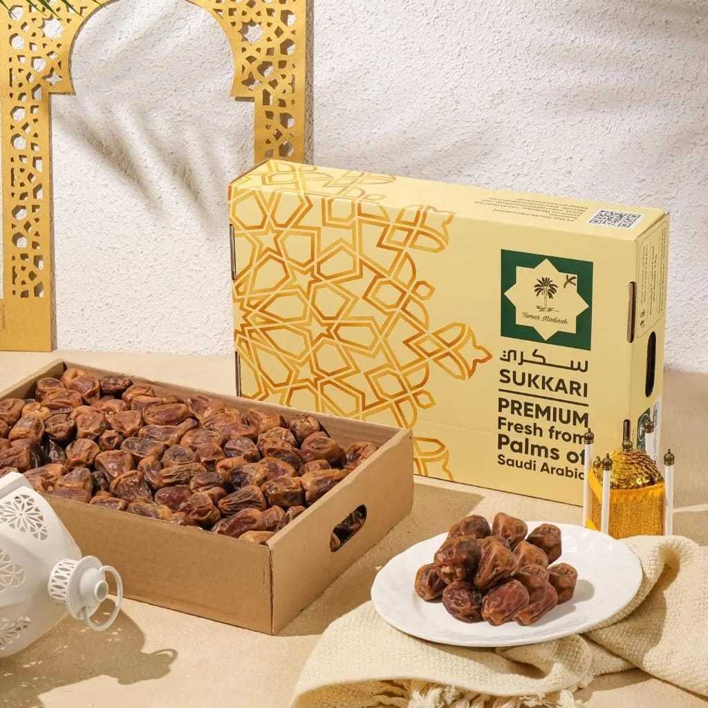 

Kurma Sukkari Dry Premium Tamar Madinah1 Box - 3Kg