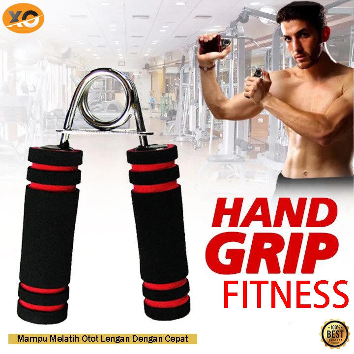Handgrip Fitness Gagang Per Alat Latihan Olahraga Otot Tangan Lengan Premium Untuk Pemula