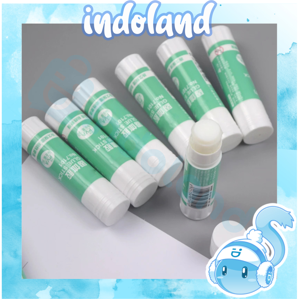 

☀ INDOLAND ☀ Lem Glue Stick Putih / Lem Kertas Batangan 9gr S109