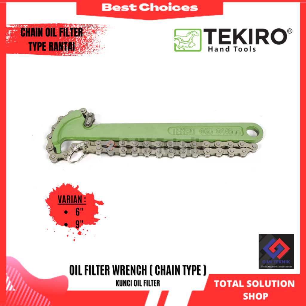 Kunci filter rantai 9 inchi dan 6 inchi murah
