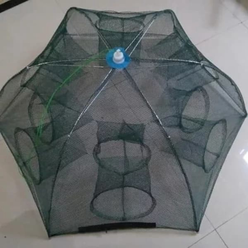 Jaring Perangkap jebakan kepiting udang ikan 12 lubang pancing Berkualitas