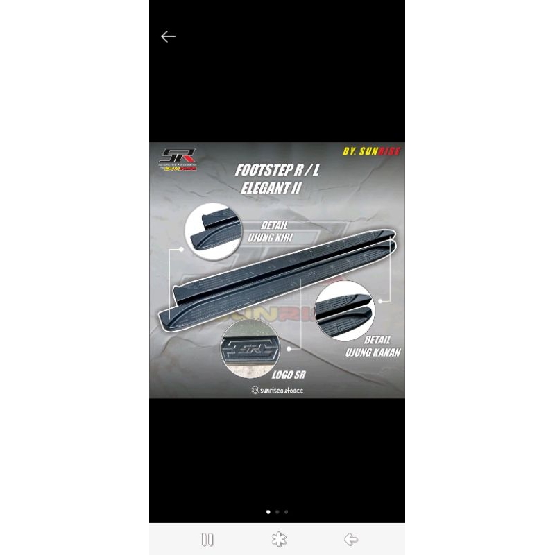 foot step injakan samping rush terios 2006 - 2017