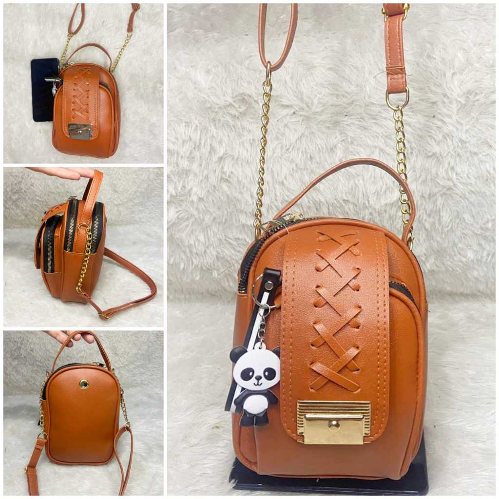 TAS Wanita Selempang Rantai Gold Simple Banget Buat Jalan Jalan Best Seller 2023