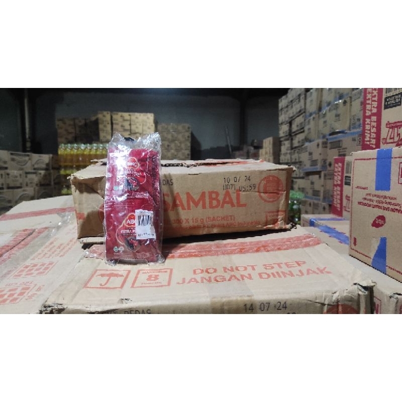 

Sambal ABC Extra Pedas 15 gram (eceran 1.000) 1 dus isi 300 pcs