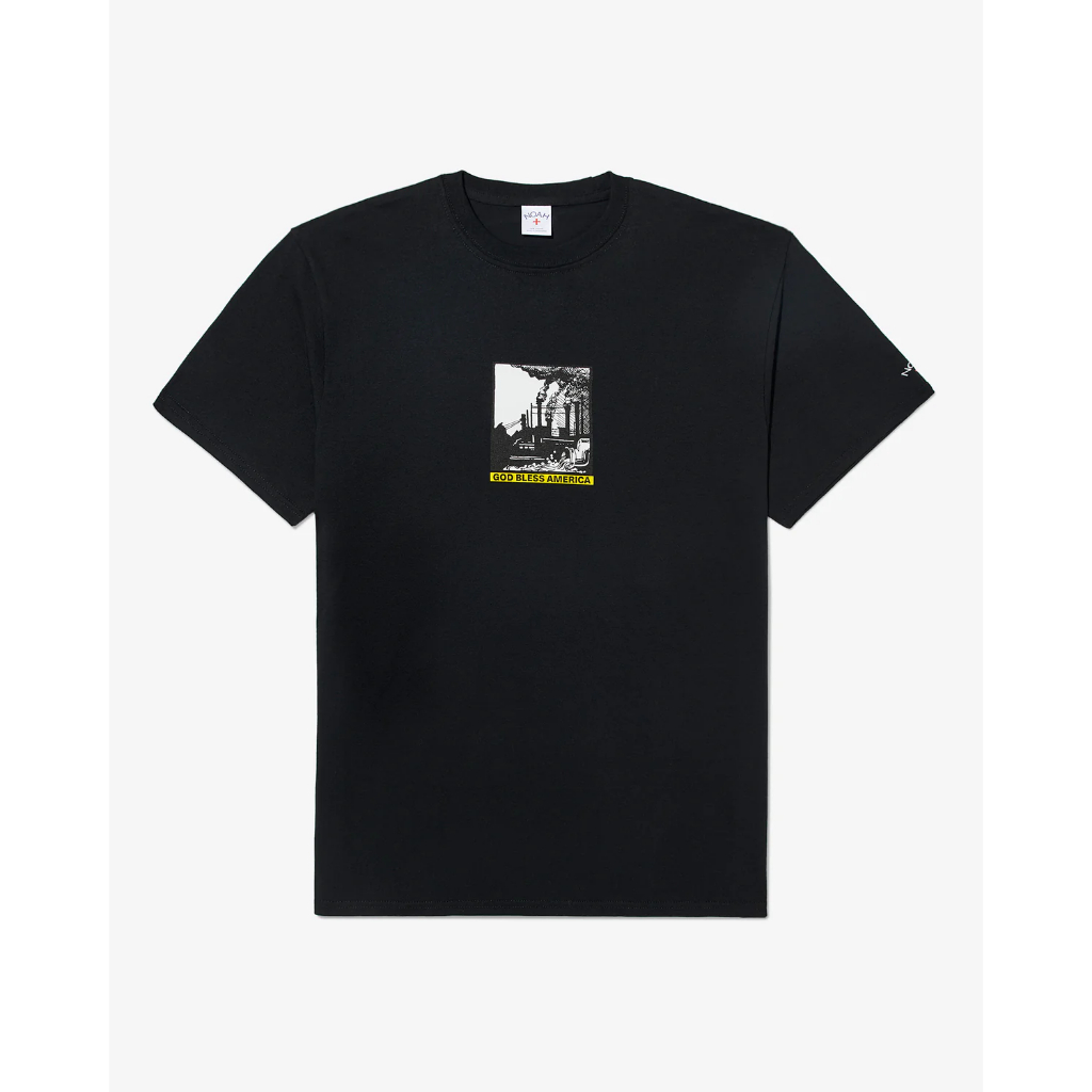 Noah Clothing Godbless America Black - Kaos Tshirt Noah Unisex